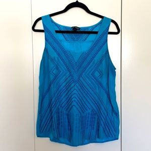 Lucky Brand Sleeveless turquoise top.
